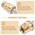thumbnail image 3 of 1 Set Household Pressure Washer Hose Adapter Brass Pressure Washer Quick Connect Fitting, 3 of 8