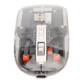 thumbnail image 1 of BT Mouse, Transparent RGB Dual Mode Gaming Mouse, 800/1200/1600/2400 DPI, Rechargeable Computer Mice, for PC Laptop, 1 of 7