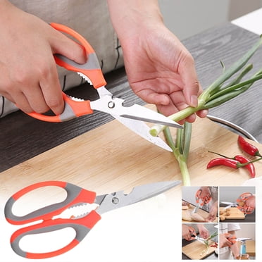 Openpig Multifunctional Scissors, Ultra Sharp Stainless Steel Kitchen Shears, Meat Chicken Poultry Fish Herbs Scissors, Kitchen Supplies