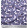 thumbnail image 1 of Soimoi Velvet Fabric Dot,Star & Unicorn Animal Fabric Prints By Yard 58 Inch Wide, 1 of 3