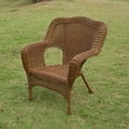 thumbnail image 4 of International Caravan Monaco Chaise de Patio en Résine Noire (Ensemble de 2), 4 of 4