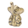 thumbnail image 1 of Rings Holder For Jewelry, Small Compact Zinc Alloy Elephant Statue Padded Base Convenient Practical  For Art Decoration For Gift, 1 of 8