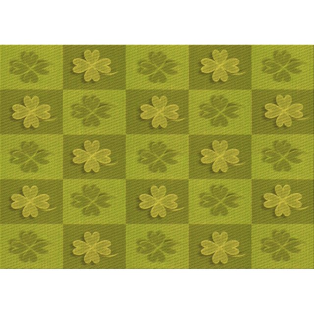 Ahgly Company Machine Washable Indoor Rectangle Transitional Green Area Rugs, 5' x 7'