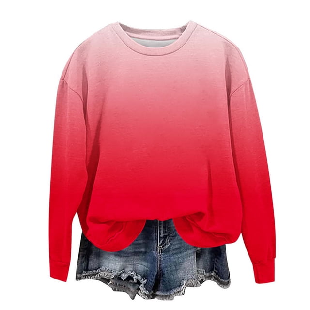 Yanlir Chandail Molletonné Surdimensionné pour Filles, Mode Enfants, Printemps Automne, Chandails Molletonnés, Col Rond, Manches Longues, Chandail Décontracté Ample, Hauts à Enfiler, 1-12 Ans (Rouge, 9 Ans)