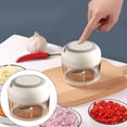 thumbnail image 2 of Harpily Garlic Peeler Cheers.US Food Chopper Hand Powered Portable Food Processor Manual Vegetable Slicer And Dicer Pull Mechanism Cutter For Garlic Onion Vegetable Salad Pepper, 2 of 9