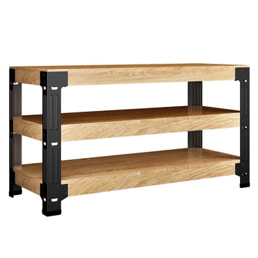 FLEXIMOUNTS Trousse Universelle de Pieds d'Établi en Acier, Établi de Rangement de Garage avec Cadre d'Étagères, Personnalisable en Tailles et en Couleurs, Longueur Maximale 96 Pouces, Largeur 48 Pouces, Hauteur 35.4 Pouces, Noir, Bois Non Inclus
