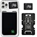 thumbnail image 3 of Gecko Travel Tech Phone Wallet - Stick On Card Holder Wallet for Cell Phones - Adhesive Card Pocket - WEED, 3 of 5