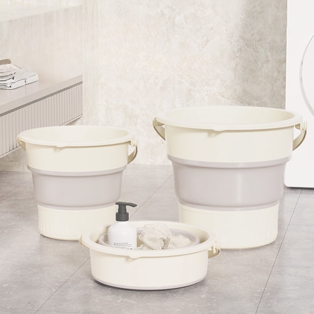 TopLLC Garbage Can, Trash Can, Kitchen Trash Can Bucket Household Bathroom Large-capacity Thickened Wastebasket Transparent Trash