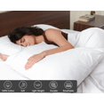 thumbnail image 4 of RUVANTI Draps 100 % Coton, Tissage Percale, Blanc Éclatant, 4 of 5