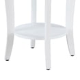 thumbnail image 2 of Convenience Concepts American Heritage Table d'Appoint Ronde pour Sofa et Canapé, Blanc, 2 of 7