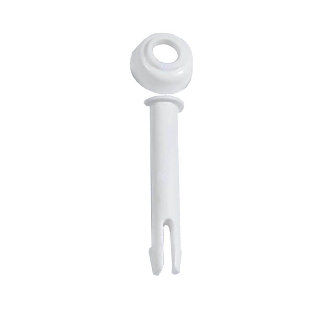 Intex Replacement Joint Pin & Seal for 13'-24' Round Metal Frame Pools, featuring a single white pin and seal for connecting frame parts on above-ground pools. Ideal for pool replacement parts, compatible with models from 2016 and newer. Includes 12 pins and 12 seals.
