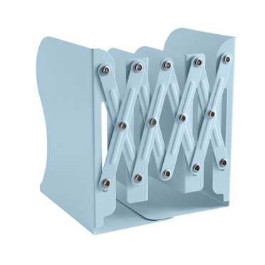 Clearance! Adjustable Bookends Book Ends for Shelves Metal Bookend for Heavy Books Desk Magazine File Organizer Holder Extends Up To 20In Book Stopper for Home Classroom One Size Blue