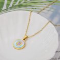 thumbnail image 1 of 26 English Letters (A-Z) Necklace For Women Titanium Steel Stainless Steel Pendant Necklace Pearl Shell Oil Drop Necklace As Gift For Wife , Daughter, Friend, 1 of 9