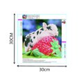 thumbnail image 3 of Rhinestone Needlework Embroidery Strawberry Cute Pig Painting Needlework stitchwork Diamond Cross-stitch Needlework Stitchwork Drawing Oilcloth, 3 of 7