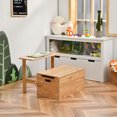 thumbnail image 4 of Costway 3-in-1 Kids Convertible Bench Toy Storage Box Wooden Activity Table & Chair Set, 4 of 9
