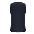 thumbnail image 4 of Dagugfen Débardeurs pour Hommes Col Rond Sans Manches Respirants Chandails de Musculation pour Culturisme Course Couleur Unie, 4 of 6