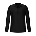 thumbnail image 2 of Jalioing Men's Collared Shirt Long Sleeve Button Golf Shirts Business Casual Ribbed Stretchy Pullover Tee, 2 of 5