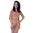 thumbnail image 1 of Moomaya Ensembles de Pyjama en Coton avec Shorts Ensemble de Nuit 2 Pcs Shorts Vêtements de Nuit pour Femmes, 1 of 6