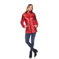 thumbnail image 4 of White Mark Manteau Matelassé Métallisé pour Femme, 4 of 6