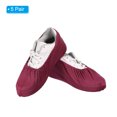thumbnail image 3 of Unique Bargains Couvre-Chaussures, 5 Paires de Couvre-Chaussures Réutilisables Antidérapants pour Intérieur, Rouge Foncé, 3 of 6