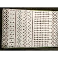 thumbnail image 1 of Boho Geometric Area Rug 5' X 7.5' Velvet Distressed Accent Tribal Throw Rugs Modern Moroccan Trellis Floor Carpet for Living Room Bedroom Laundry Nursery Decor,Grey/Off-white, 1 of 1