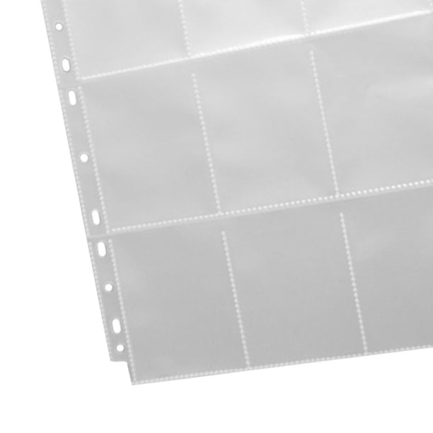 360 pochettes pour cartes à échanger - Protège-pages à 9 pochettes double face, feuilles de cartes ultra-transparentes pour classeur à 3 anneaux, pochettes pour jeux Yugioh/MTG, cartes de baseball