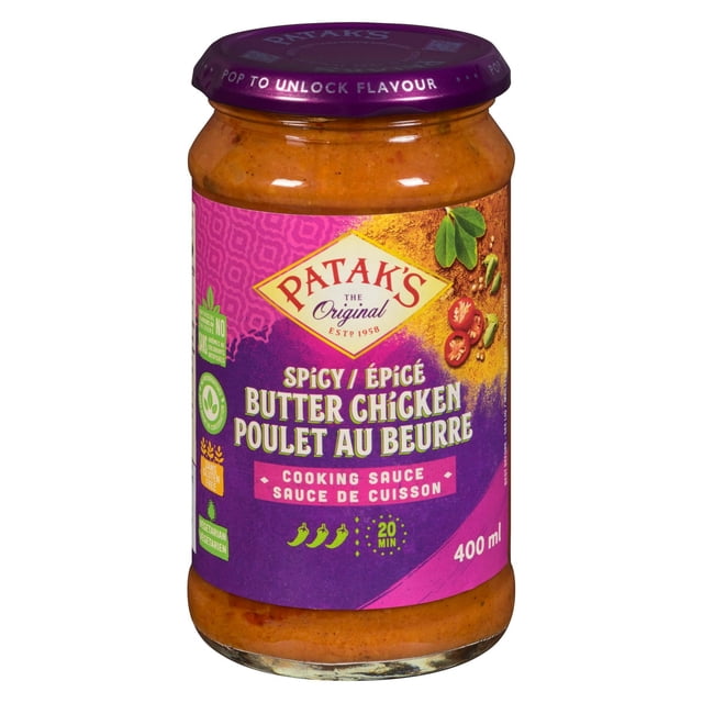 Patak's Sauce de Cuisson Épicée pour Poulet au Beurre