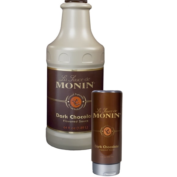 Monin Sauce Bundle (12 Ounces + 64 Ounces)