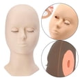 thumbnail image 4 of Mannequin de Formation en Silicone Tête pour Formation Profession Mannequin Tête Cosmétologie Utilisation Tête Visage Tête Rose Modèle, 4 of 9