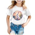 thumbnail image 4 of WEAIXIMIUNG T-Shirt Imprimé à Manches Courtes pour Filles de Pâques, Haut Décontracté 120, 4 of 4