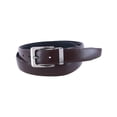 thumbnail image 2 of CTM® Leather Matte Reversible Croc Print Clamp on Buckle Belt, 2 of 5