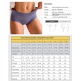 thumbnail image 2 of Women's Seamless Hi-Cut Brief Panties Full Coverage Underpants 4 Packs, 2 of 5