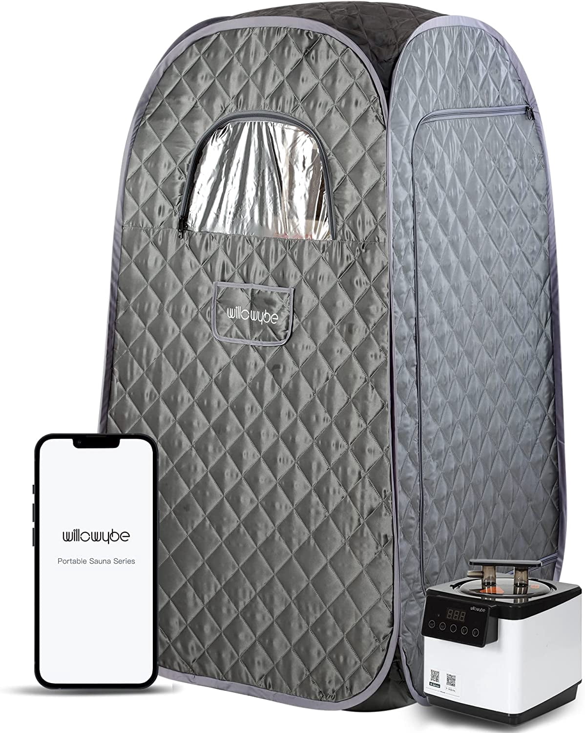 WillowyBe Portable Steam Sauna with Bluetooth Control, Steamer