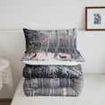 thumbnail image 4 of Erosebridal Merry Xmas Comforter Sets Full Size, Animals Print Down Comforter, Winter Snowflakes Decorative, 4 of 6