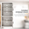 thumbnail image 4 of HOMCOM 64" Kitchen Pantry Storage Cabinet with 3 Adjustable Shelves, 4 of 8
