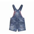 thumbnail image 2 of KIDSCOOL SPACE Salopette Courte en Jean Déchiré pour Bébé Fille, Vêtements de Travail, 7 à 8 Ans, 2 of 8