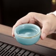 thumbnail image 4 of Cagogo Ice Crackle Glaze Ceramic Tea Set, Traditional Chinese Gongfu Teapot Set with 6 Cups, Handcrafted Crackle Glaze Teapot and Cups, Complete Ceramic Tea Set Gift Box for Home Office Tea, 4 of 6