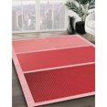 thumbnail image 3 of Ahgly Company Tapis d'Aire Intérieur Lavable à la Machine, Carré, Transitionnel, Rouge, 8 Pieds Carré, 3 of 7