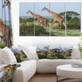 thumbnail image 1 of Two Giraffes in African Savannah - African Canvas Art Print, 1 of 1