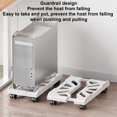 thumbnail image 4 of Adjustable Mobile CPU Stand Heavy-Duty PC Floor Cart with 4 Caster Wheels Ventilated Under Desk CPU Holder, 4 of 9