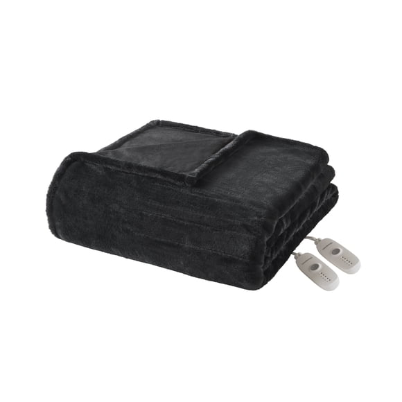 Couverture chauffante de luxe fausse fourrure de Beautyrest