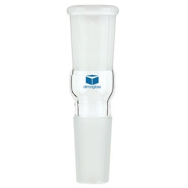 DIMA GLASS® Adapter, Connecting, Straight 24/40 Joint Size, 30 mm Length