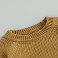 thumbnail image 4 of Baby Girl Boy Knit Pullover Sweater Fall Winter Warm Sweatshirt Tops with Pocket, 4 of 6