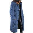 thumbnail image 4 of XZNGL Long Cardigan Sweaters for Women Hood Cardigan Large Size Sweater Pocket Single Breasted Long Sleeves Coat Long Sweaters for Women Cardigans with Pockets, 4 of 5