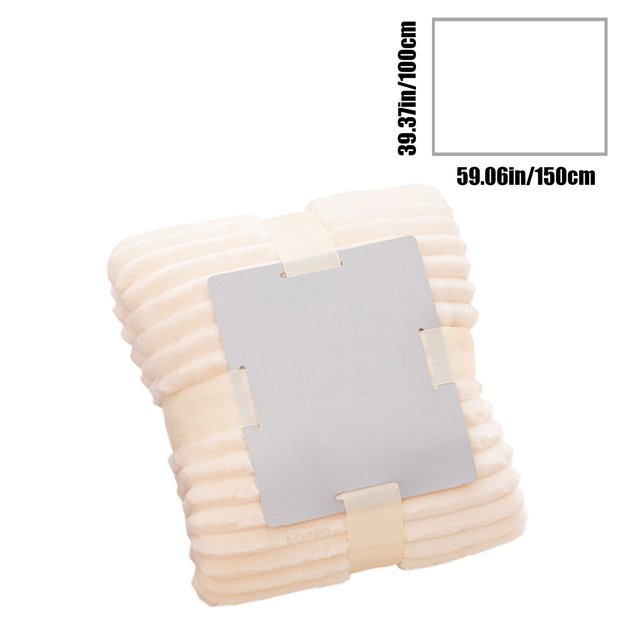 Oversized Cooling Quilt Wave Design Temperature Regulating 79x59in Double Layer Blanket Beige