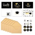 thumbnail image 1 of LCXmlly Cartes de Souhaits de Remise des Diplômes Paillettes Cartes de Souhaits de Remise des Diplômes Impression Feuille Dorée Vierges à l'Intérieur Fête au Secondaire, 1 of 7