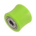 thumbnail image 3 of Unique Bargains 8mm Chain Roller Pulley Tensioner Wheel Guide Concave Type for Bike Sliding Door Green, 3 of 6