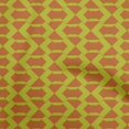 thumbnail image 1 of oneOone Velvet Orange Fabric Geometric Sewing Material Print Fabric By The Yard 58 Inch Wide, 1 of 4