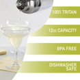 thumbnail image 2 of Deco Unbreakable Stemmed Margarita Glasses, 12oz- 100% Tritan- Shatterproof, Reusable, Dishwasher Safe Drink Glassware (Set of 4)- Indoor Outdoor Drinkware- Great Holiday, Housewarming & Wedding Gift, 2 of 8