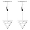 thumbnail image 2 of Rockville Pair Studio Monitor Speaker Stands w/Adjustable Height, White (RVSM1, 2 of 4